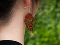 Monarch Skull Earring